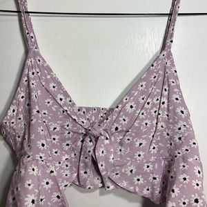 h&m lavender crop top 🌸